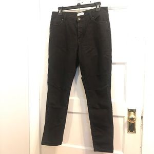 LOFT curvy skinny black jeans